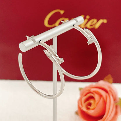 [Noble Aura jewelry]JUSTE HALF DIAMOND LARGE EARRINGS
