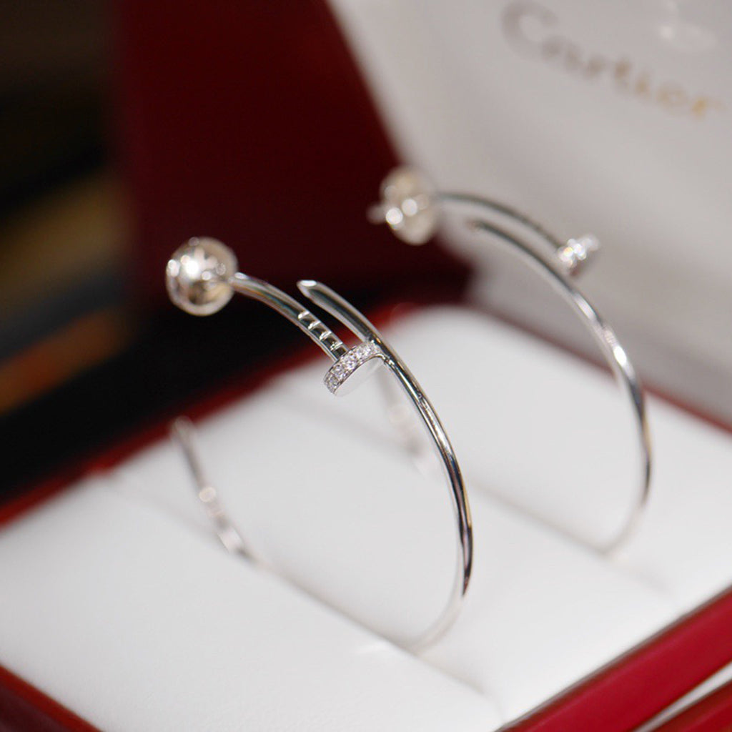 [Noble Aura jewelry]JUSTE HALF DIAMOND LARGE EARRINGS