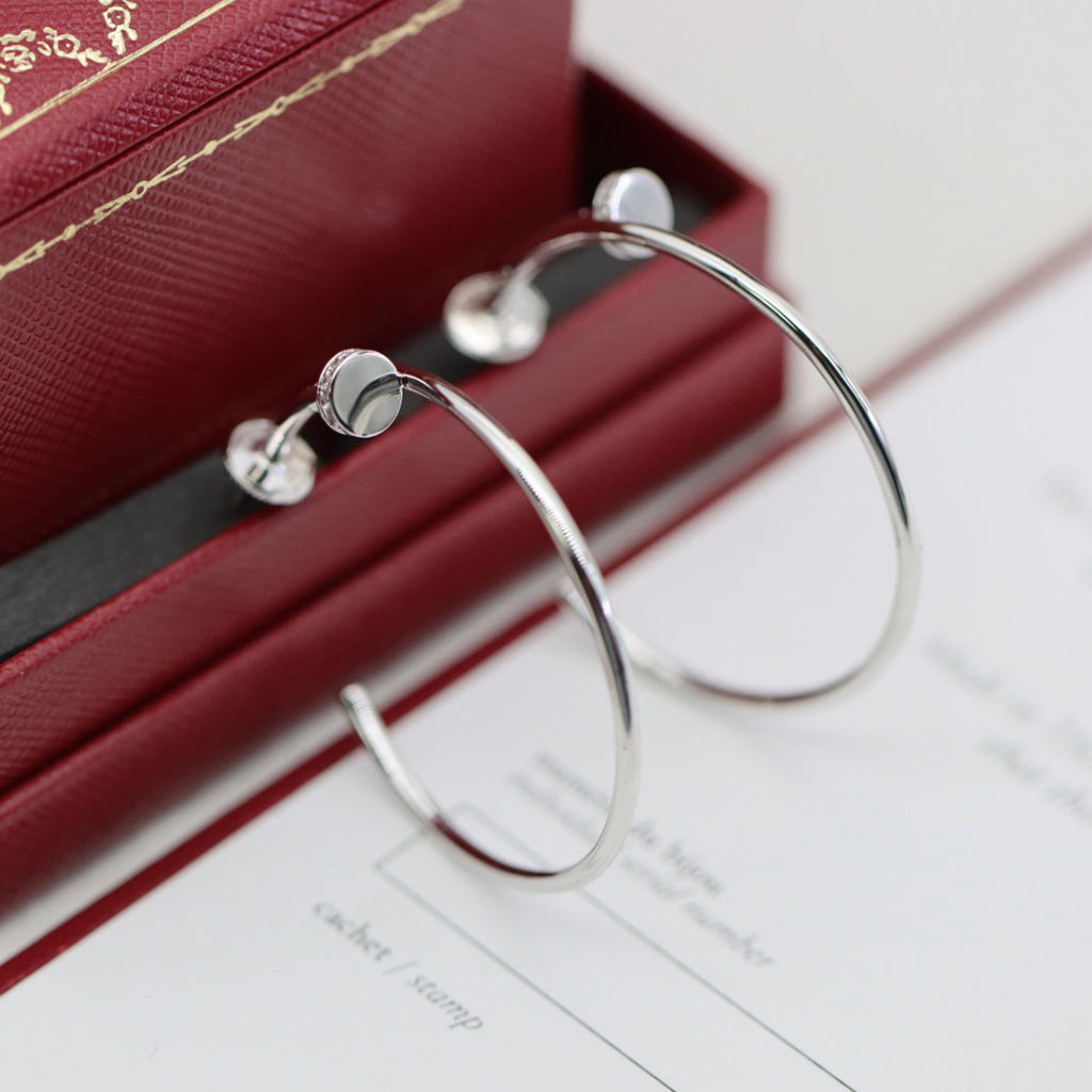 [Noble Aura jewelry]JUSTE HALF DIAMOND LARGE EARRINGS