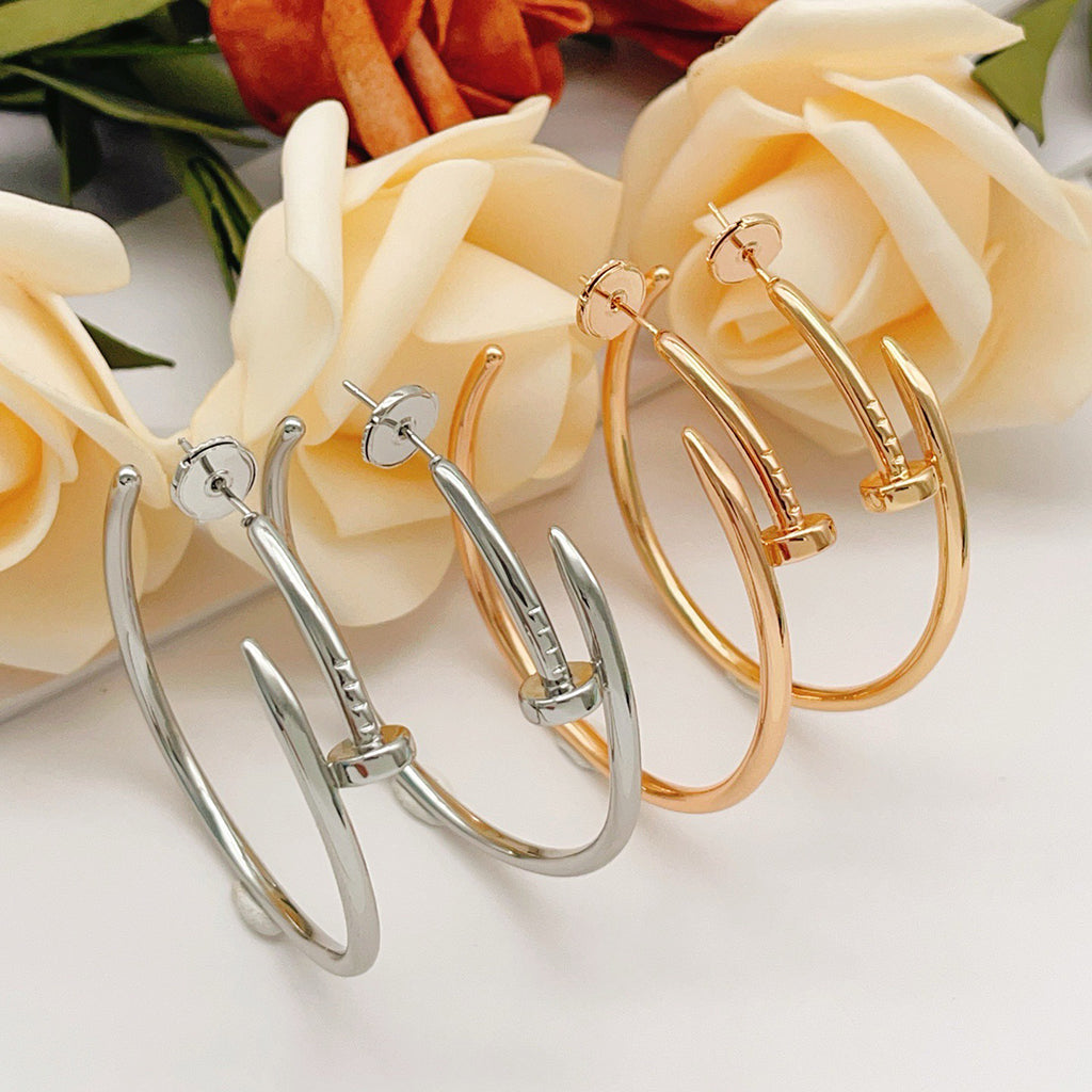 [Noble Aura jewelry]JUSTE NO DIAMOND LARGE EARRINGS