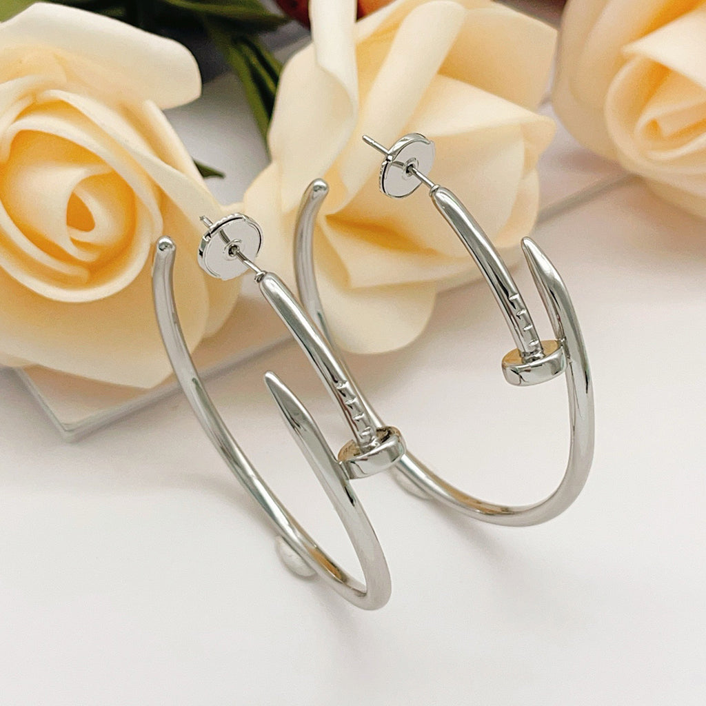 [Noble Aura jewelry]JUSTE NO DIAMOND LARGE EARRINGS