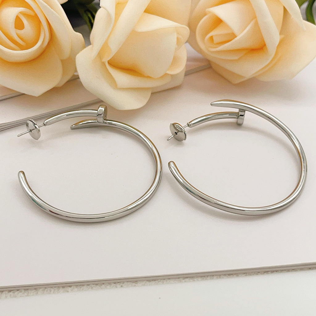 [Noble Aura jewelry]JUSTE NO DIAMOND LARGE EARRINGS