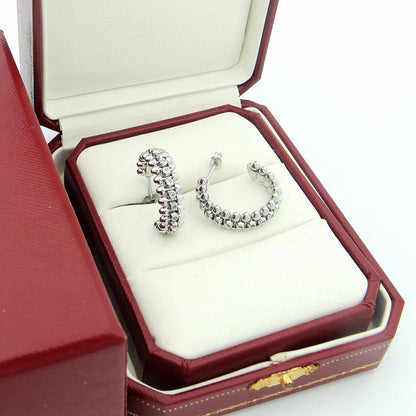 [Noble Aura jewelry]CLASH FULL DIAMOND MEDIUM EARRINGS