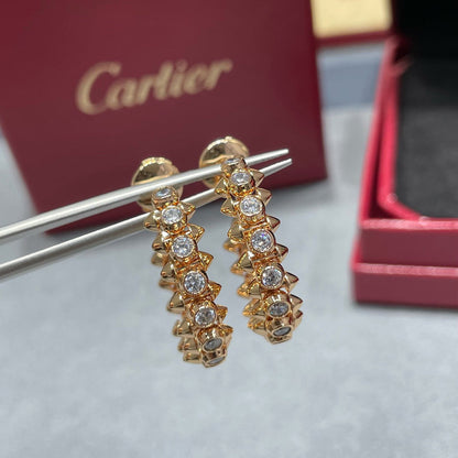 [Noble Aura jewelry]CLASH FULL DIAMOND MEDIUM EARRINGS