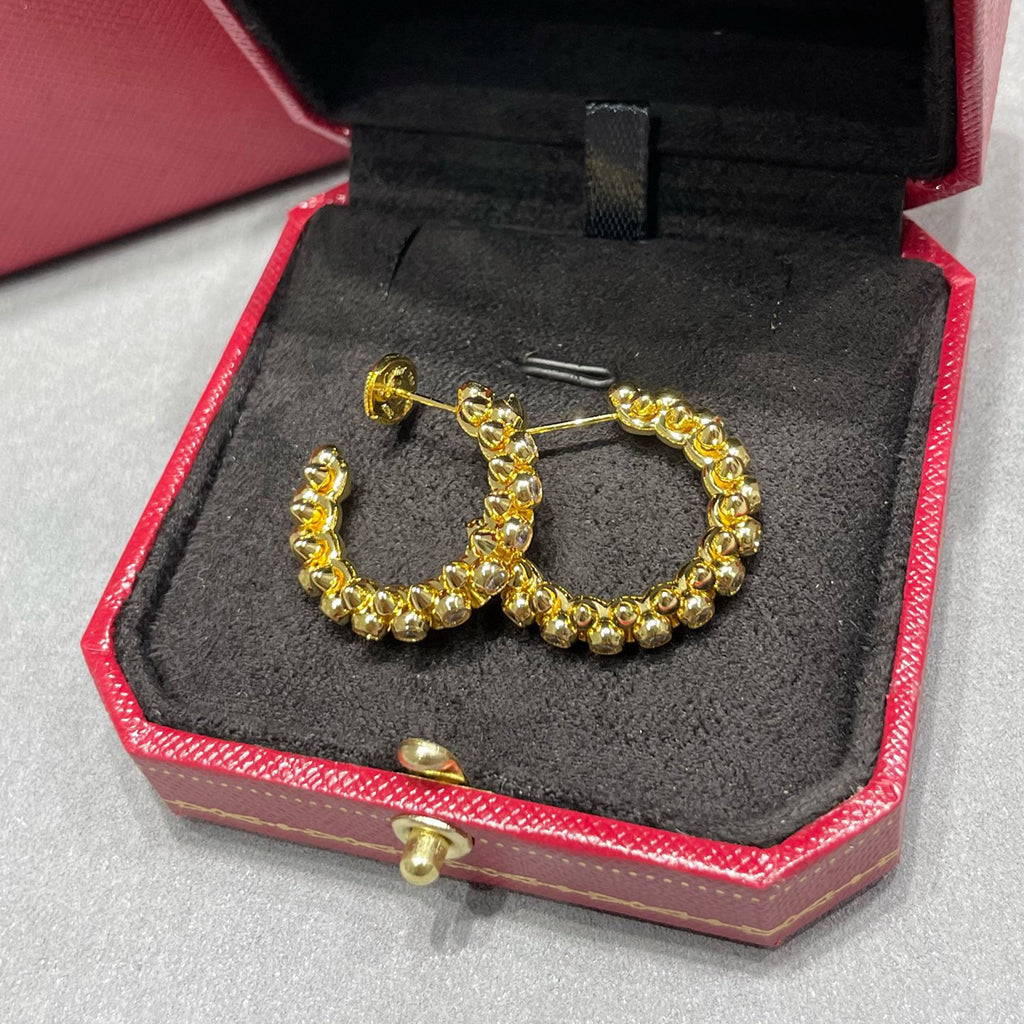 [Noble Aura jewelry]CLASH FULL DIAMOND MEDIUM EARRINGS