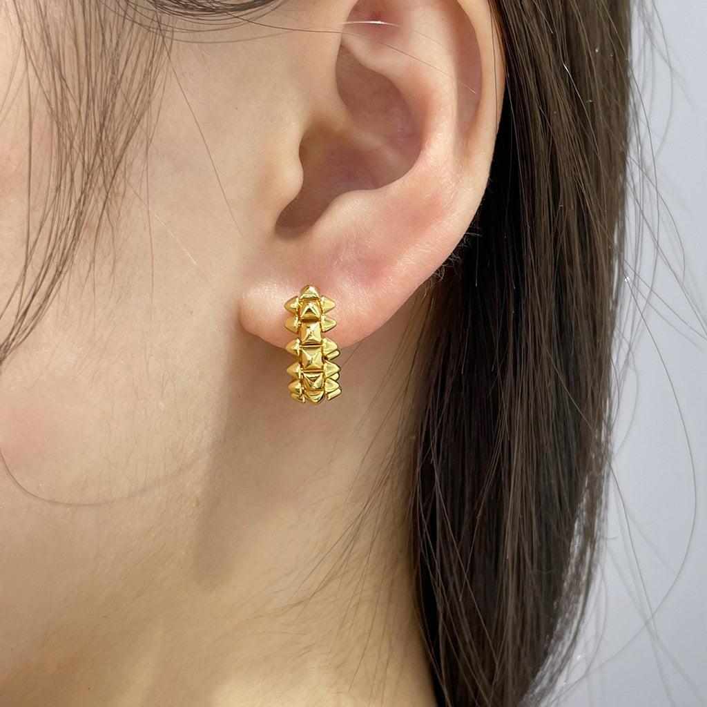 [Noble Aura jewelry]CLASH MINI HOOP EARRINGS