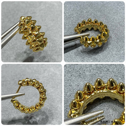 [Noble Aura jewelry]CLASH MINI HOOP EARRINGS