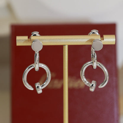 [Noble Aura jewelry]JUSTE NO DIAMOND DOUBLE EARRINGS