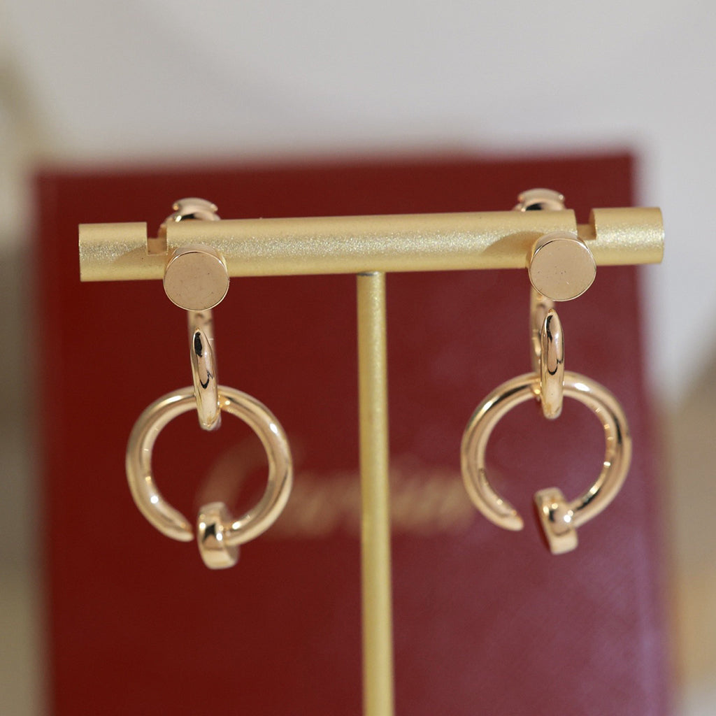 [Noble Aura jewelry]JUSTE NO DIAMOND DOUBLE EARRINGS