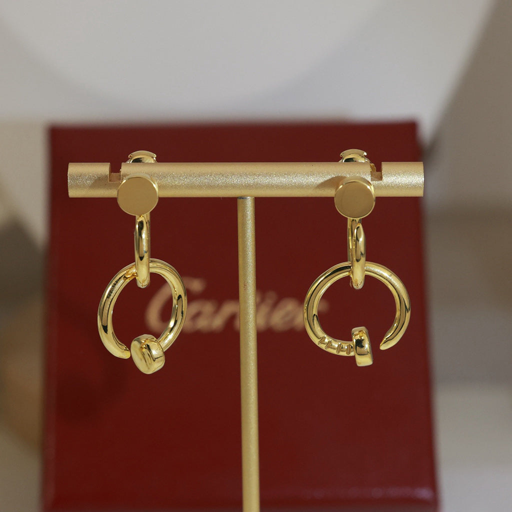 [Noble Aura jewelry]JUSTE NO DIAMOND DOUBLE EARRINGS