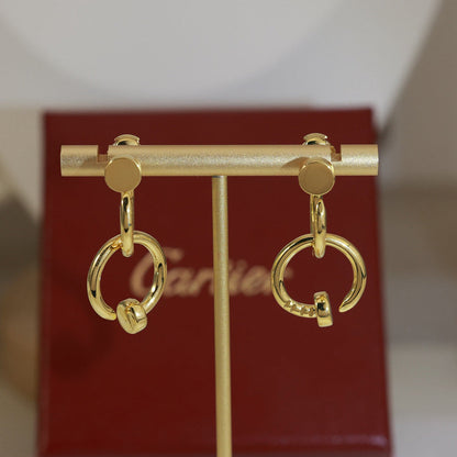 [Noble Aura jewelry]JUSTE NO DIAMOND DOUBLE EARRINGS