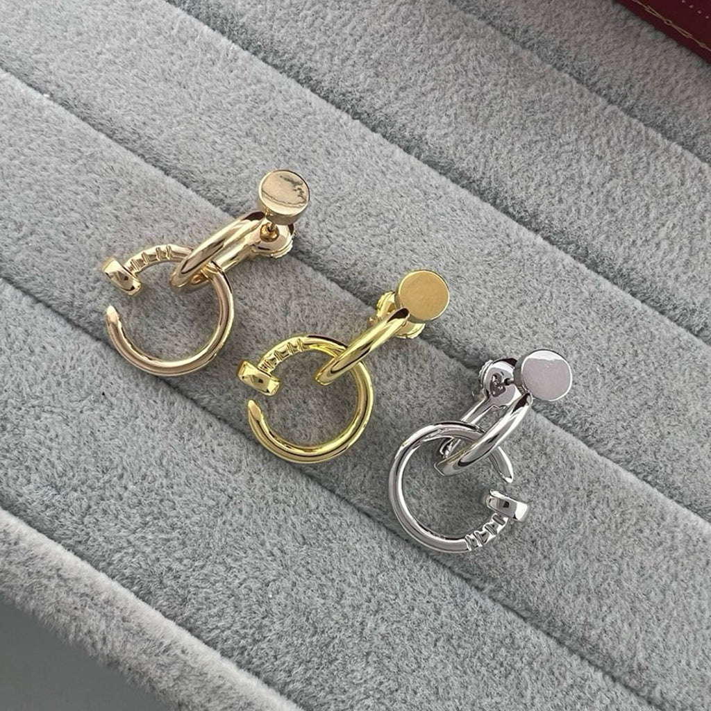 [Noble Aura jewelry]JUSTE NO DIAMOND DOUBLE EARRINGS