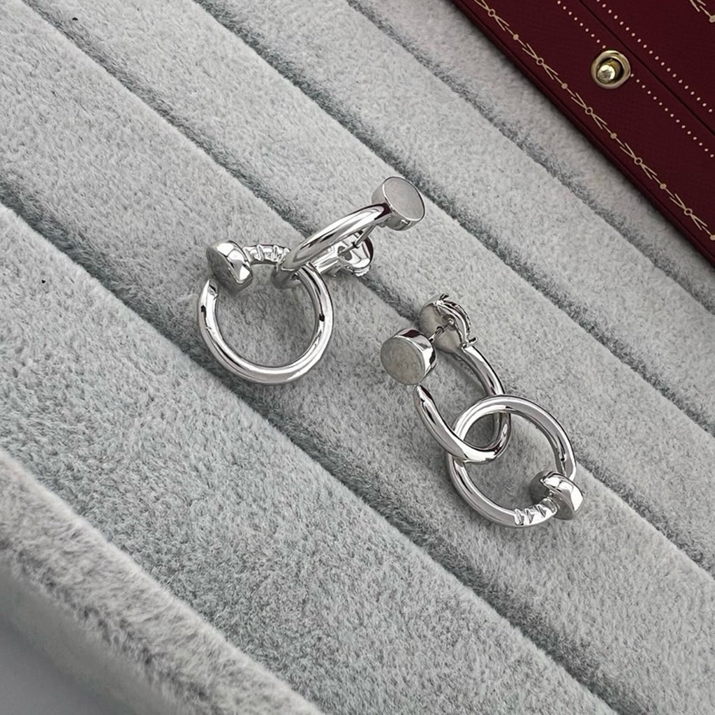 [Noble Aura jewelry]JUSTE NO DIAMOND DOUBLE EARRINGS