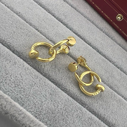 [Noble Aura jewelry]JUSTE NO DIAMOND DOUBLE EARRINGS