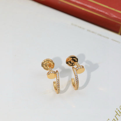 [Noble Aura jewelry]JUSTE FULL DIAMOND DOUBLE EARRINGS