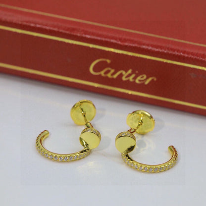 [Noble Aura jewelry]JUSTE FULL DIAMOND DOUBLE EARRINGS