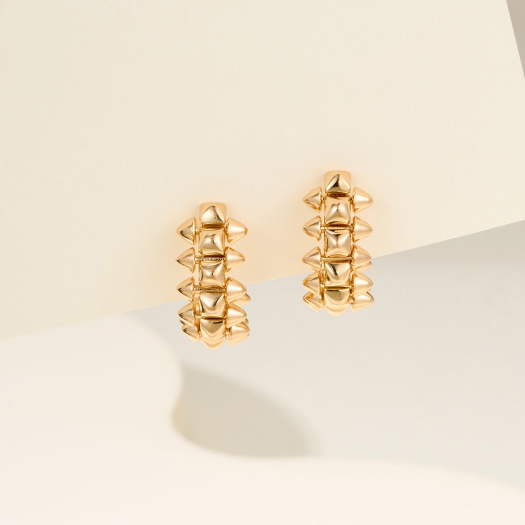 [Noble Aura jewelry]CLASH MINI HOOP EARRINGS