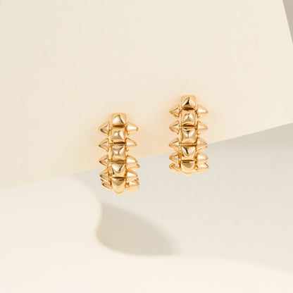 [Noble Aura jewelry]CLASH MINI HOOP EARRINGS