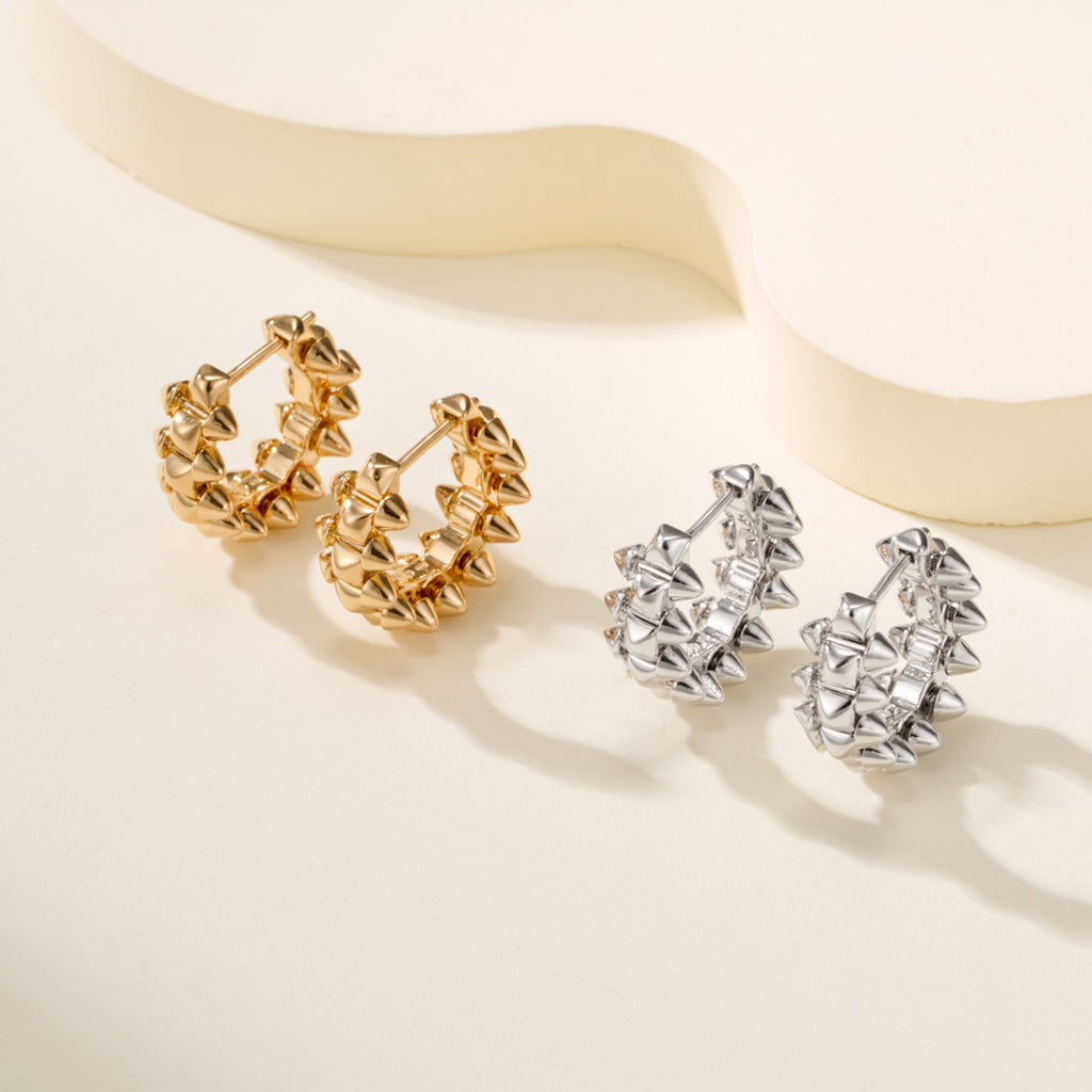 [Noble Aura jewelry]CLASH MINI HOOP EARRINGS