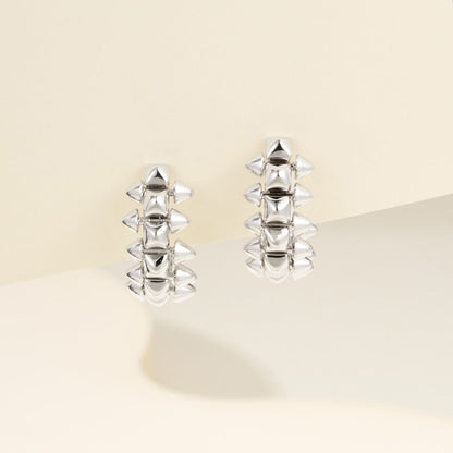 [Noble Aura jewelry]CLASH MINI HOOP EARRINGS