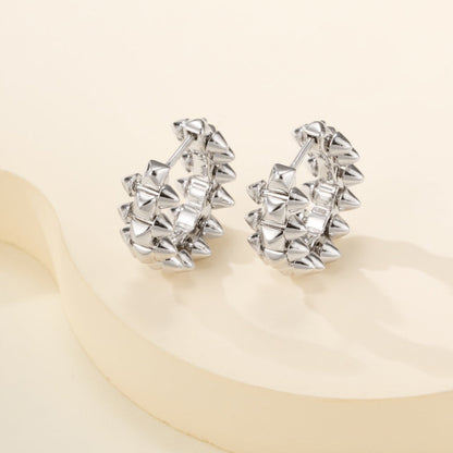[Noble Aura jewelry]CLASH MINI HOOP EARRINGS
