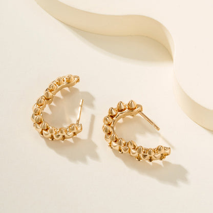 [Noble Aura jewelry]CLASH MINI HOOP EARRINGS