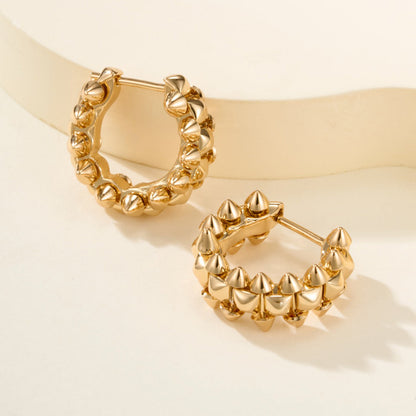 [Noble Aura jewelry]CLASH MINI HOOP EARRINGS