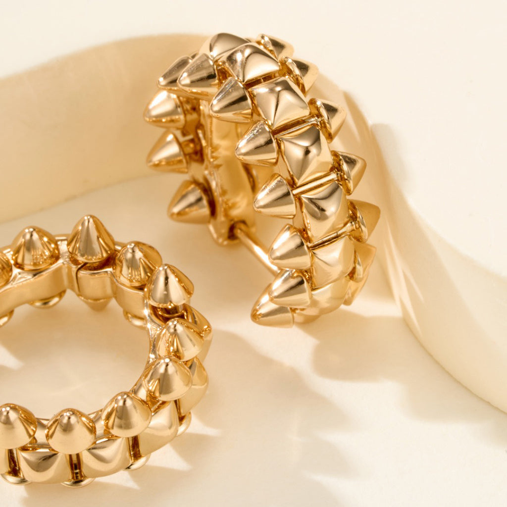 [Noble Aura jewelry]CLASH MINI HOOP EARRINGS