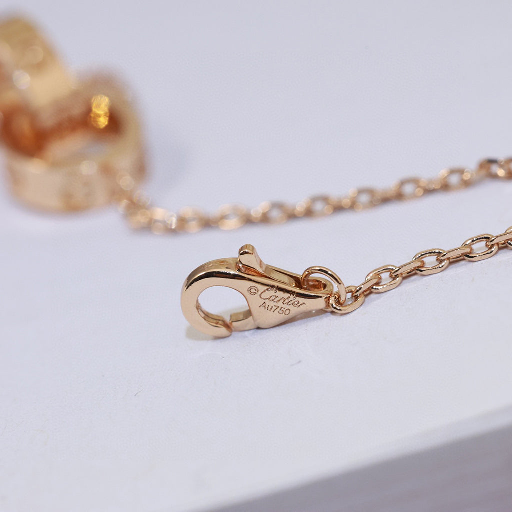 [Noble Aura jewelry]LOVE DOUBLE RING NECKLACE