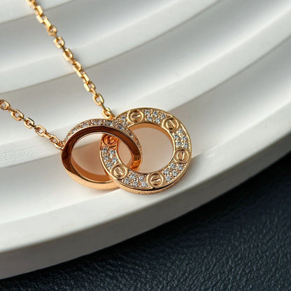[Noble Aura jewelry]LOVE  FULL DIAMOND PENDANT NECKLACE