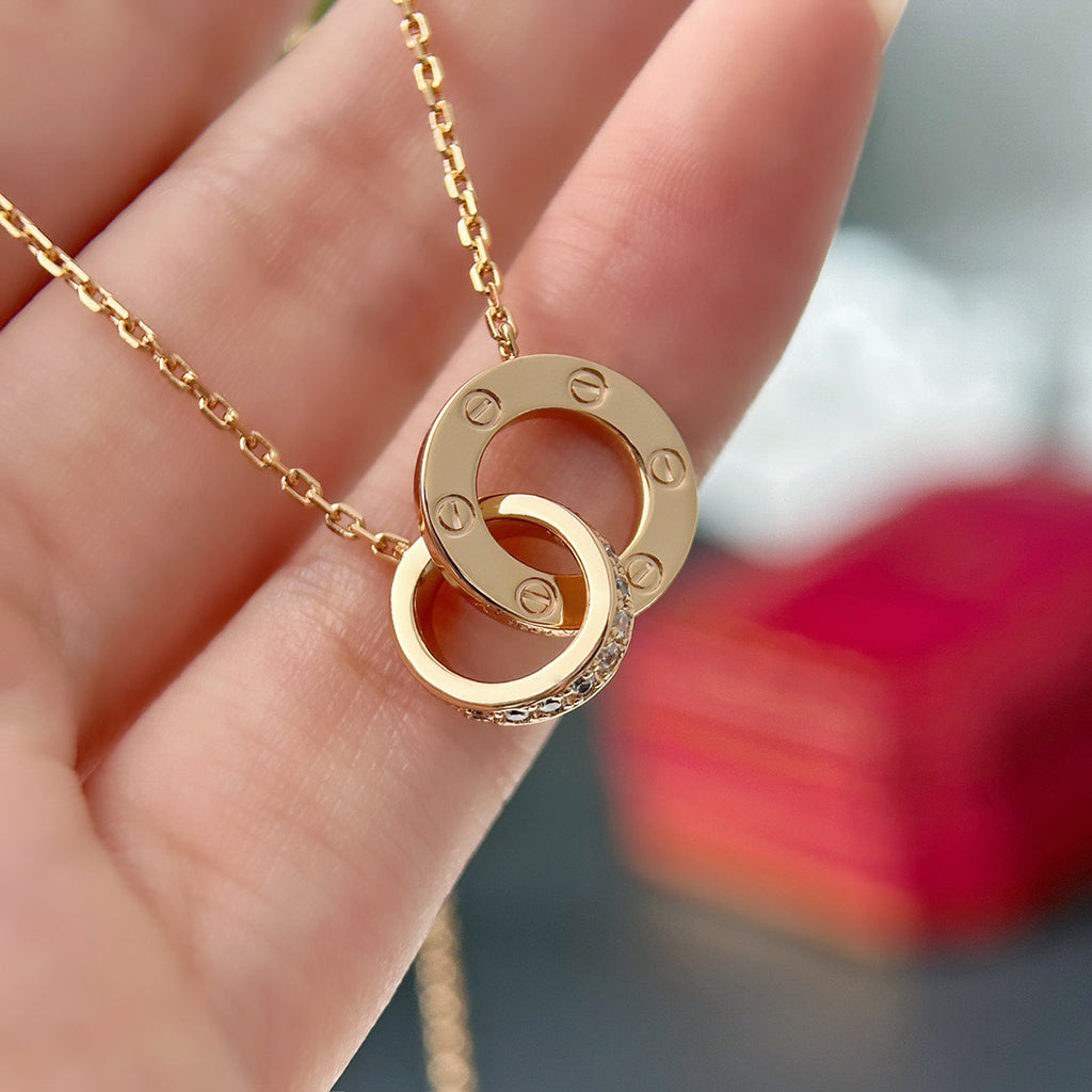 [Noble Aura jewelry]LOVE  FULL DIAMOND PENDANT NECKLACE