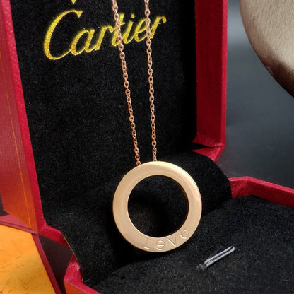 [Noble Aura jewelry]LOVE NECKLACE 16MM 3 DIAMONDS