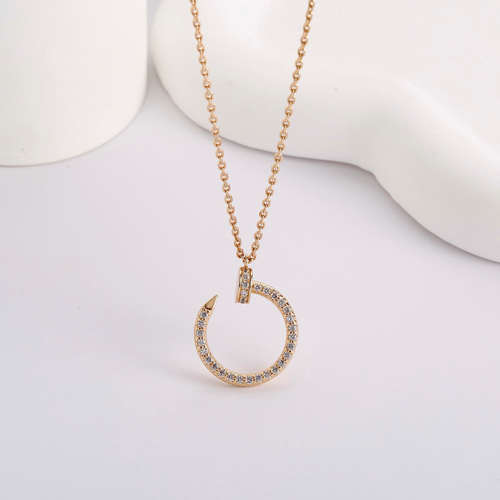 [Noble Aura jewelry]JUSTE NECKLACE FULL DIAMOND