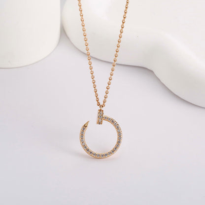 [Noble Aura jewelry]JUSTE NECKLACE FULL DIAMOND