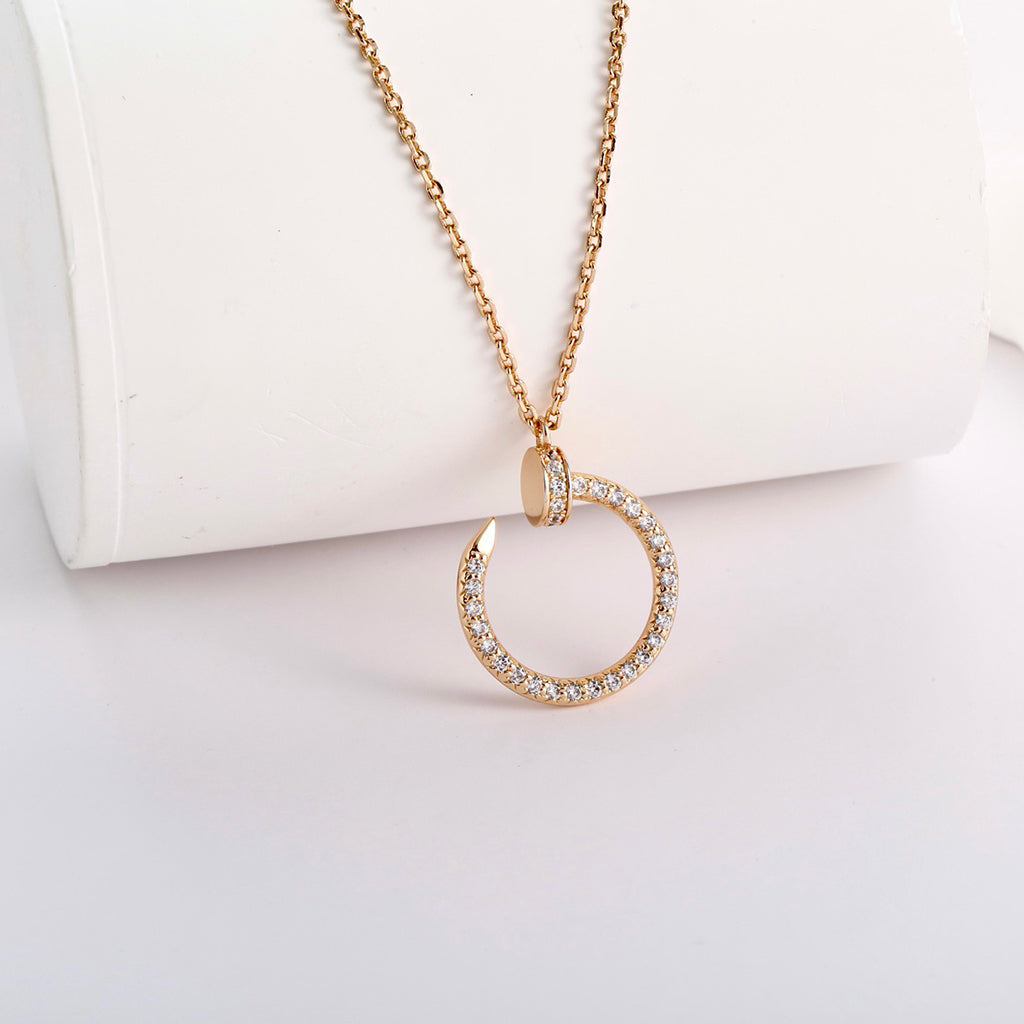 [Noble Aura jewelry]JUSTE NECKLACE FULL DIAMOND