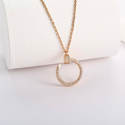 [Noble Aura jewelry]JUSTE NECKLACE FULL DIAMOND
