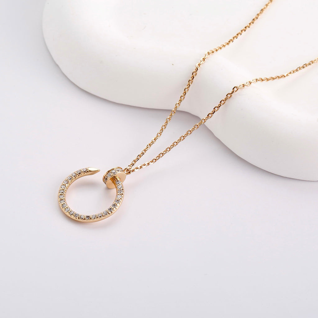 [Noble Aura jewelry]JUSTE NECKLACE FULL DIAMOND