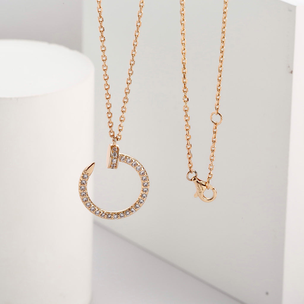 [Noble Aura jewelry]JUSTE NECKLACE FULL DIAMOND