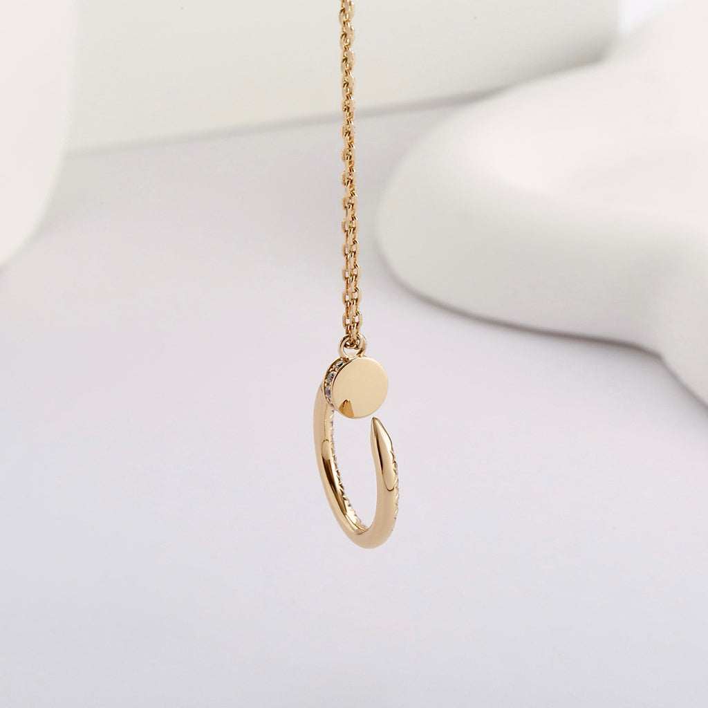 [Noble Aura jewelry]JUSTE NECKLACE FULL DIAMOND
