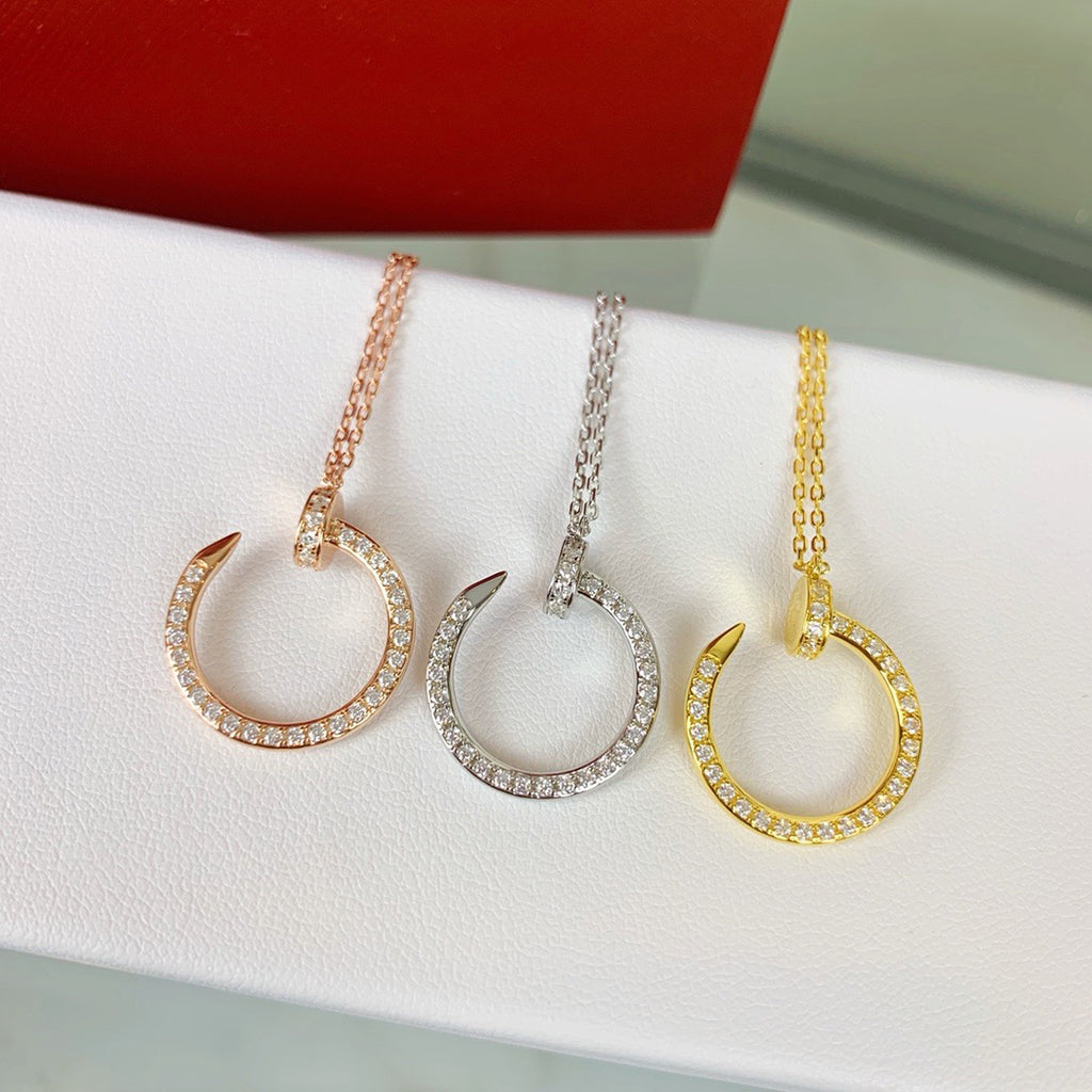 [Noble Aura jewelry]JUSTE NECKLACE FULL DIAMOND