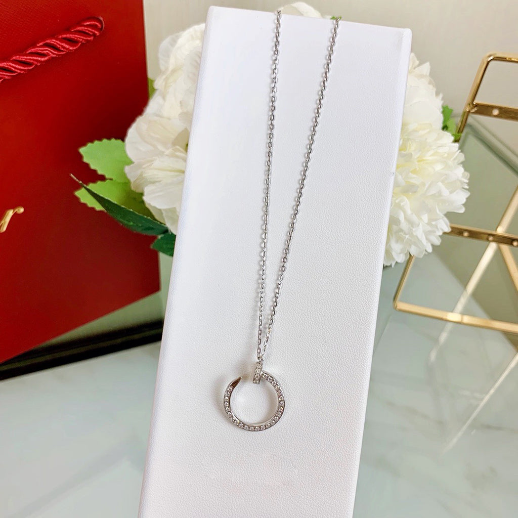 [Noble Aura jewelry]JUSTE NECKLACE FULL DIAMOND