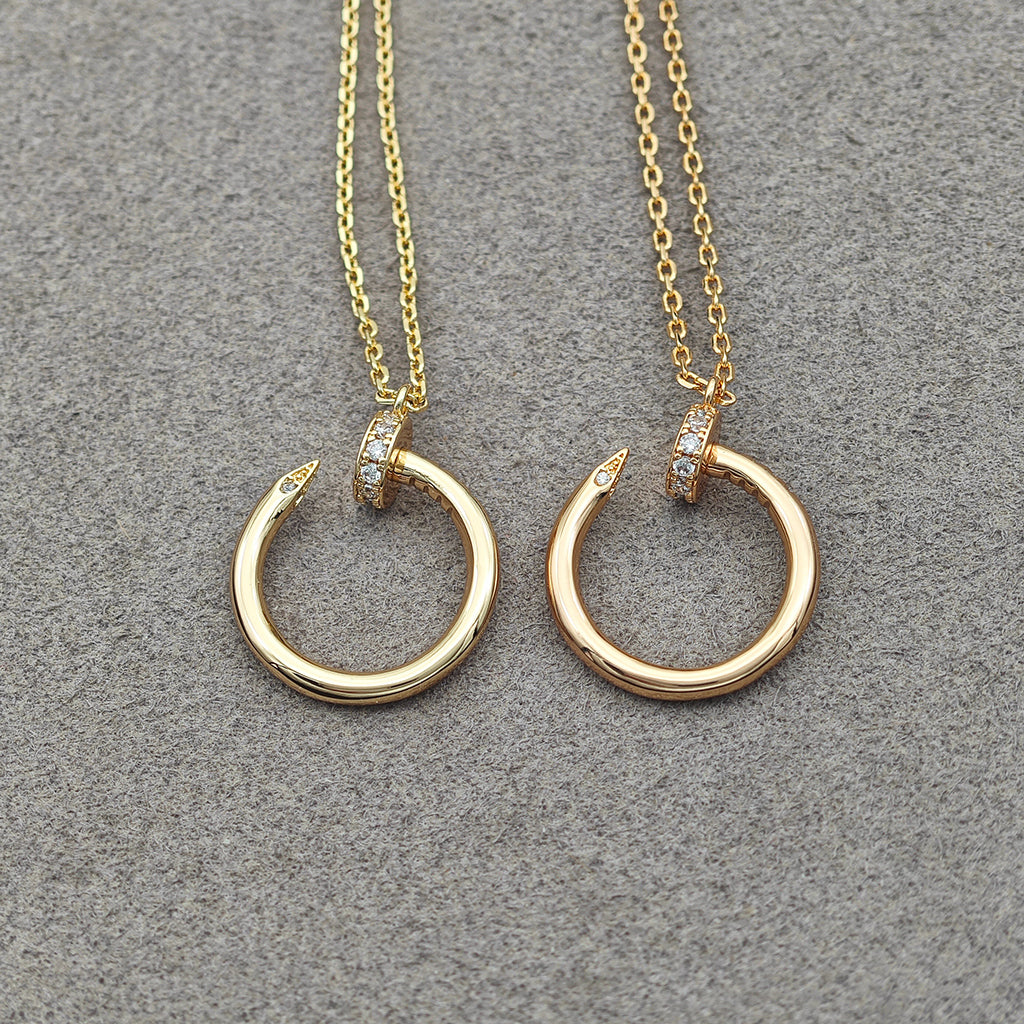 [Noble Aura jewelry]JUSTE NECKLACE HALF DIAMOND