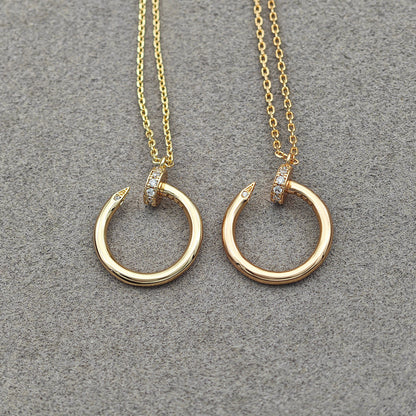 [Noble Aura jewelry]JUSTE NECKLACE HALF DIAMOND