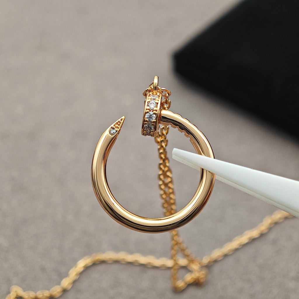 [Noble Aura jewelry]JUSTE NECKLACE HALF DIAMOND