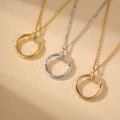 [Noble Aura jewelry]JUSTE NECKLACE HALF DIAMOND
