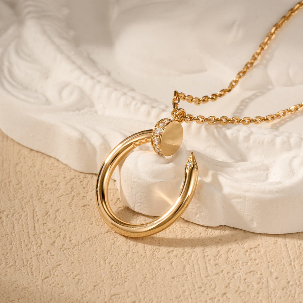 [Noble Aura jewelry]JUSTE NECKLACE HALF DIAMOND