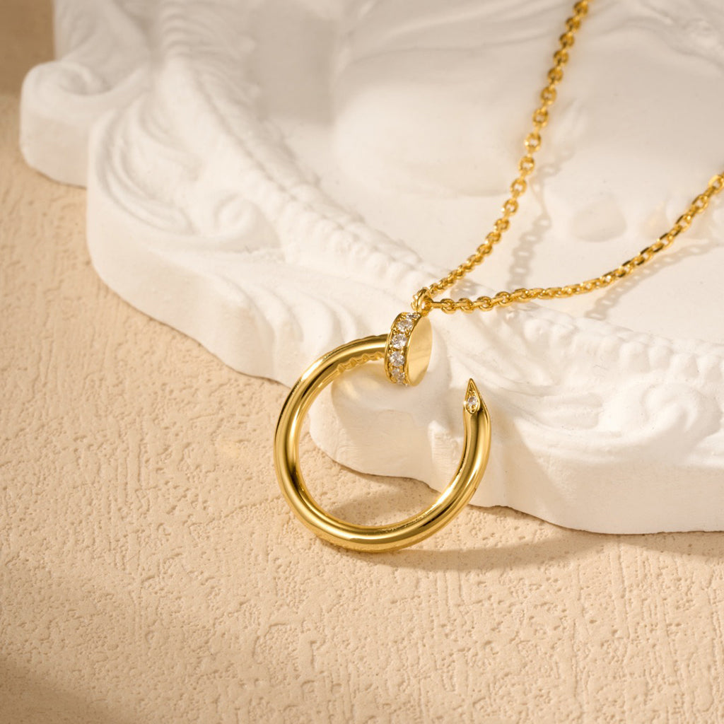 [Noble Aura jewelry]JUSTE NECKLACE HALF DIAMOND