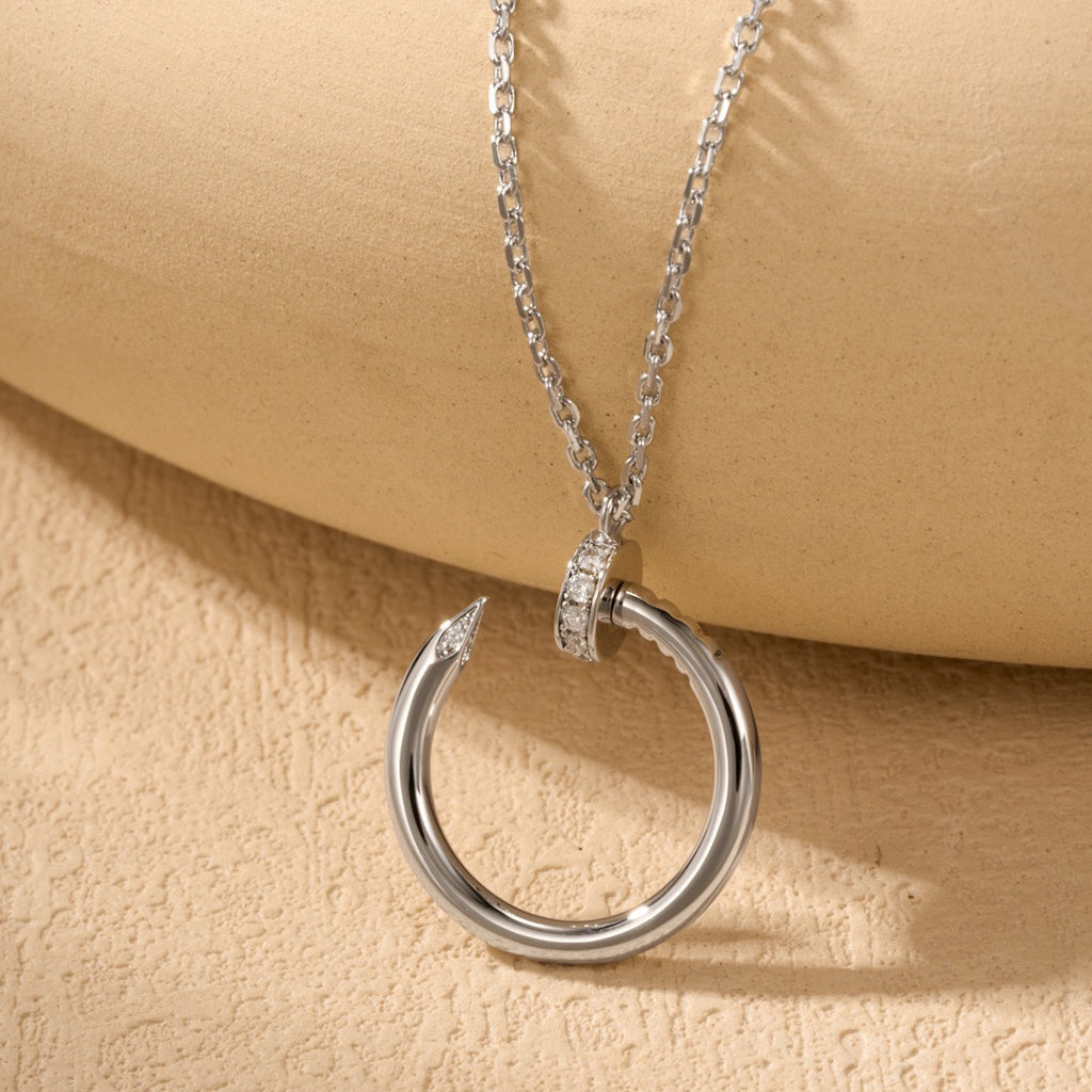 [Noble Aura jewelry]JUSTE NECKLACE HALF DIAMOND