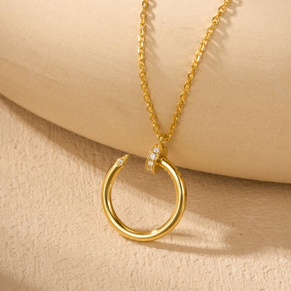 [Noble Aura jewelry]JUSTE NECKLACE HALF DIAMOND