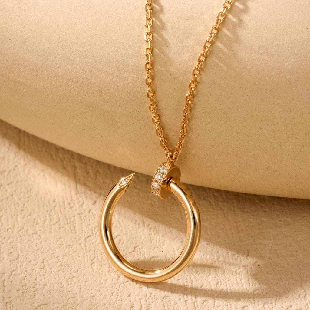 [Noble Aura jewelry]JUSTE NECKLACE HALF DIAMOND
